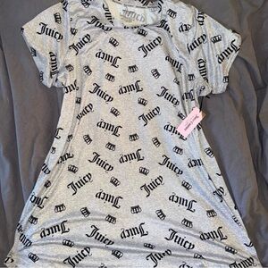 Juicy Couture Gray juicy crown Logo sleep shirt / dress / gown . Size 1X NWT!!